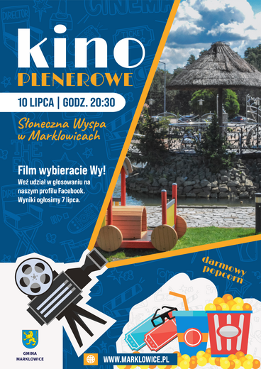 Plakat do wydarzenia letnie kino plenerowe