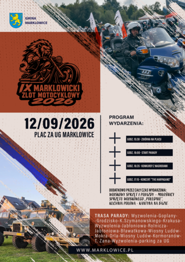 Plakat do wydarzenia - IX Marklowicki Zlot Motocyklowy