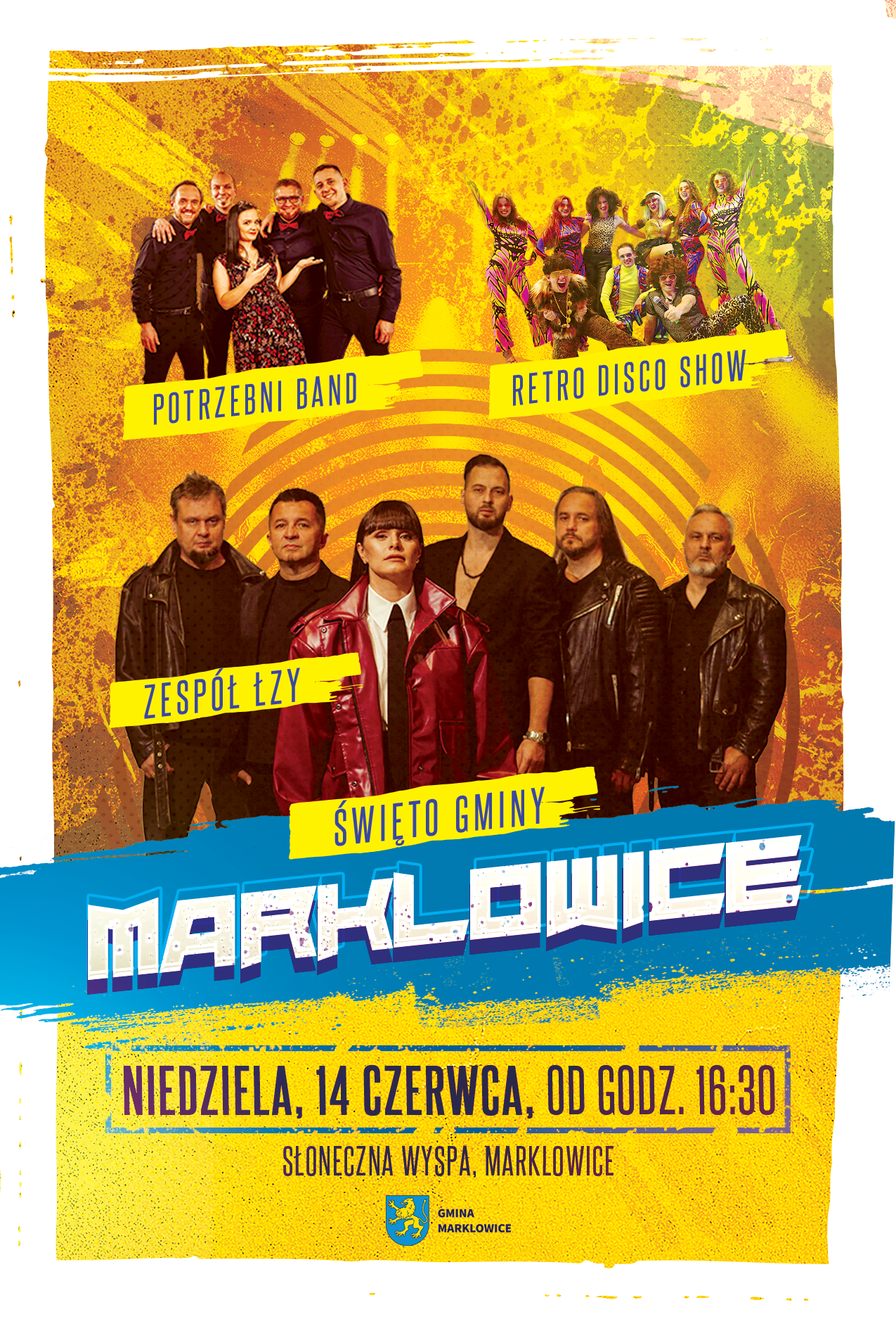 Plakat do wydarzenia Święto Gminy Marklowice z&nbsp;gł&oacute;wnymi gwiazdami