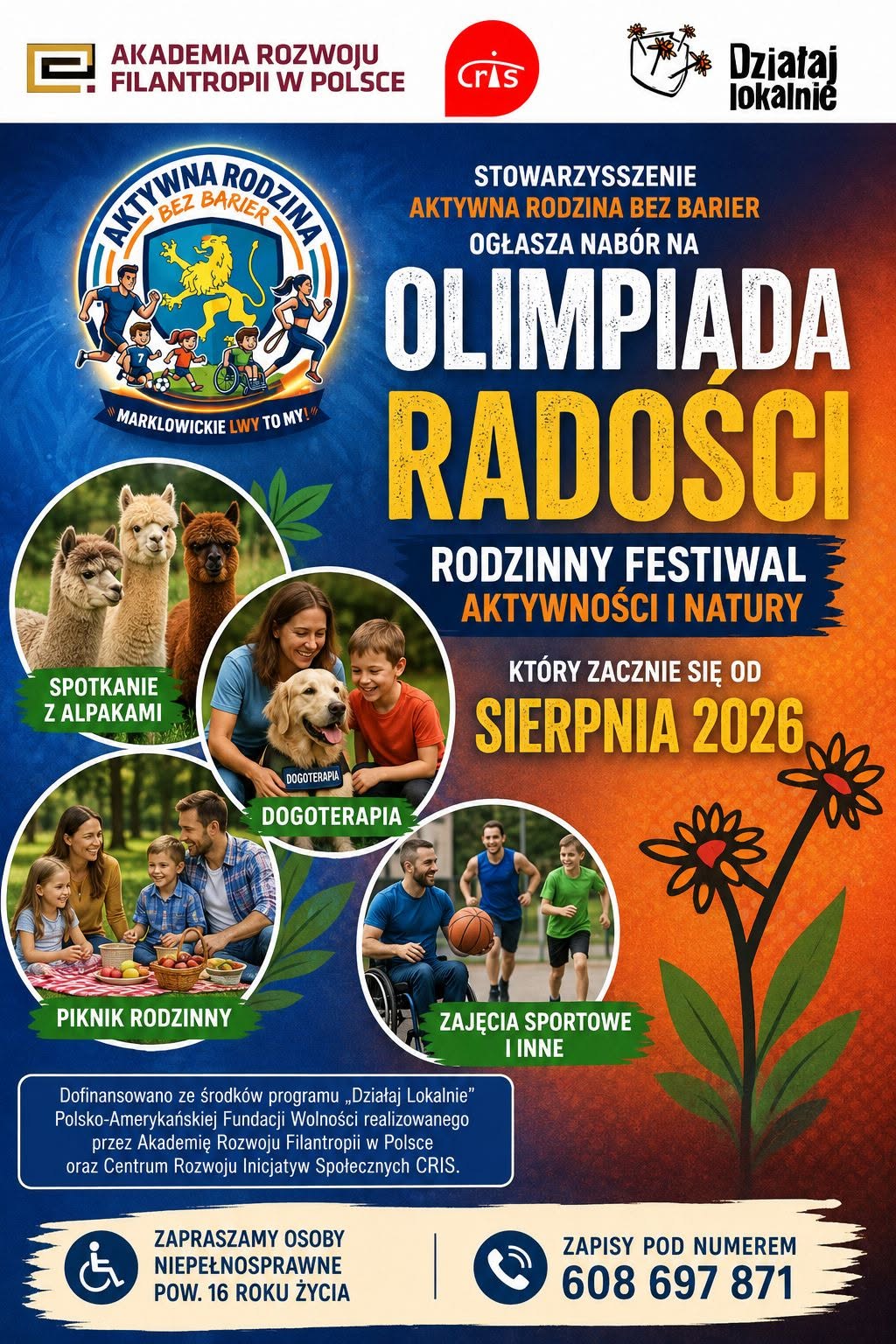Plakat do wydarzenia OLIMPIADA RADOŚCI