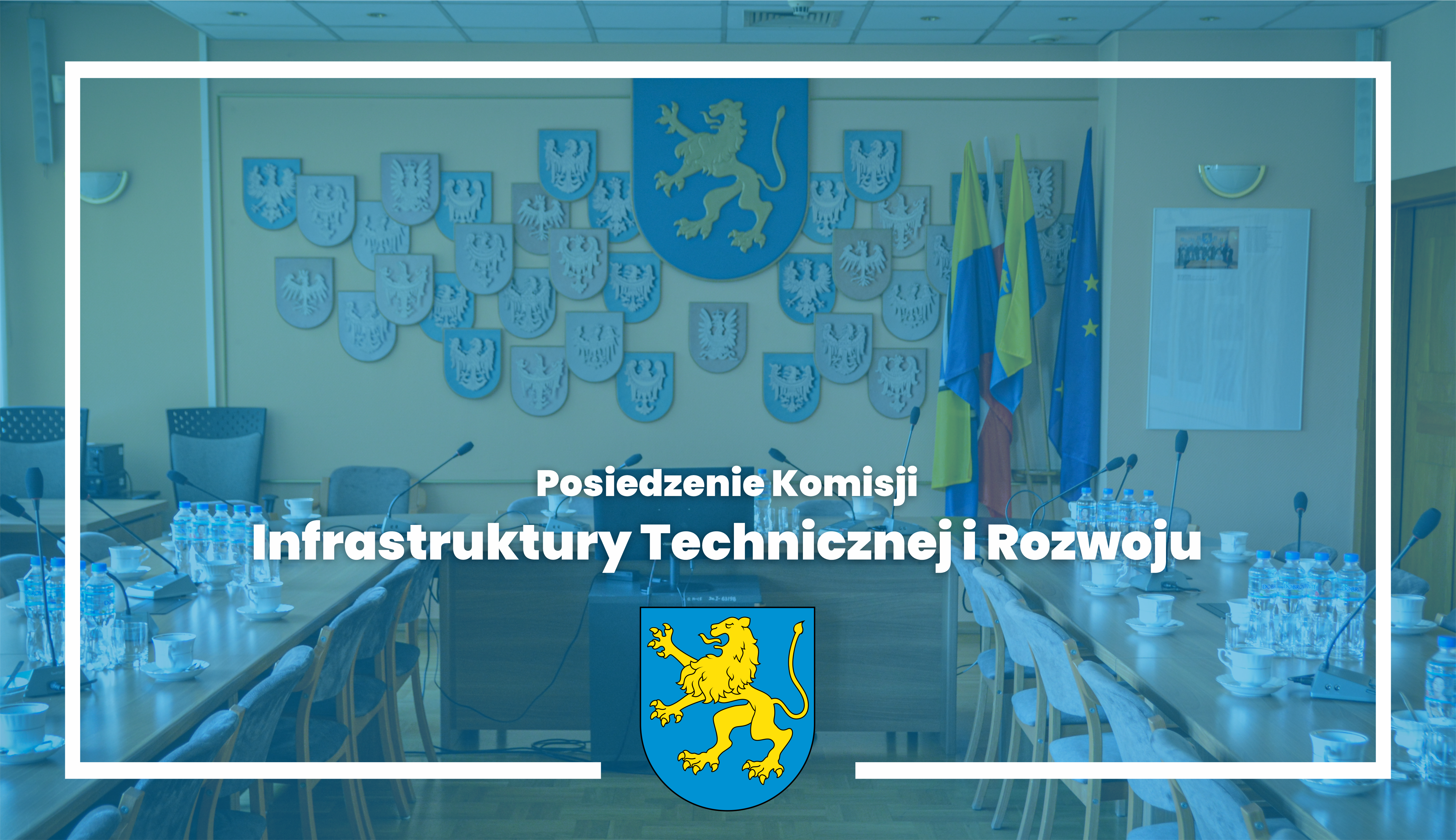 Wnętrze sali sesyjnej w&nbsp;budynku Urzędu Gminy Marklowice