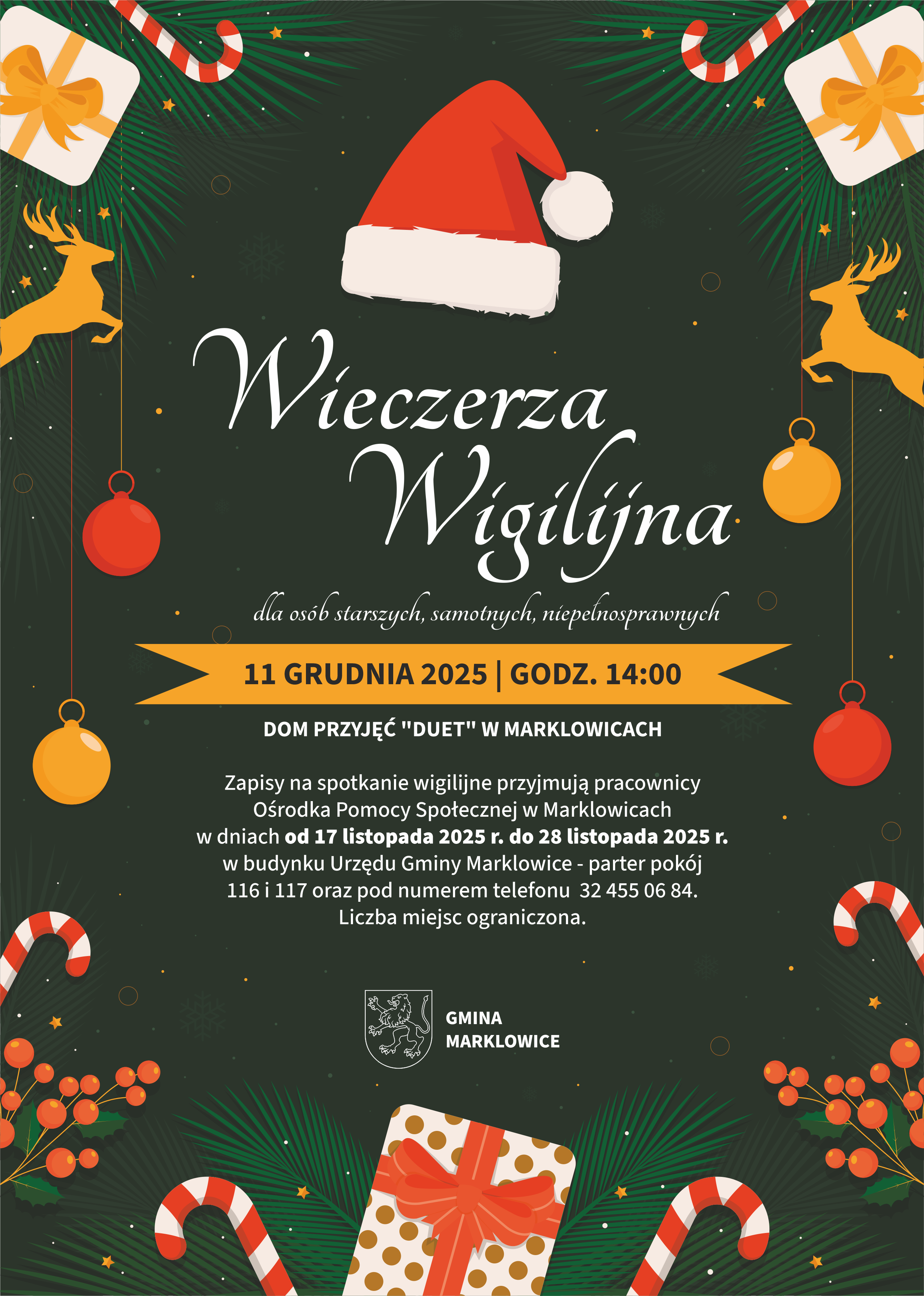 Plakat do wydarzenia Wieczerza Wigilijna